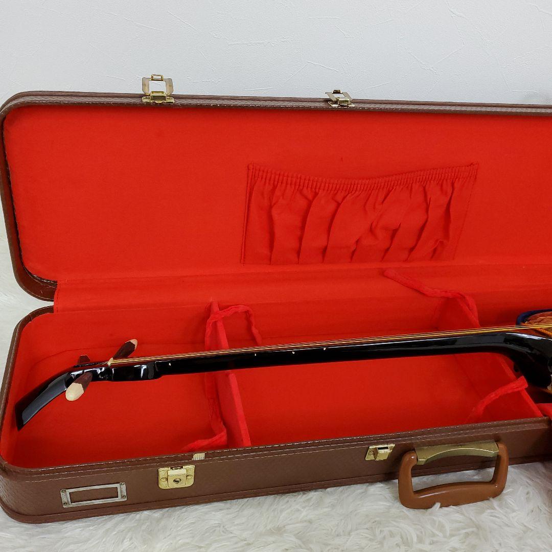 沖縄三線 本皮 守礼印 国産ハードケース付き 教本　替え弦