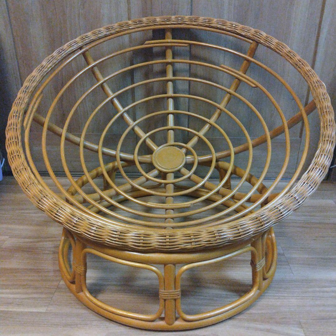 バリ風 ラタン リラックスチェア