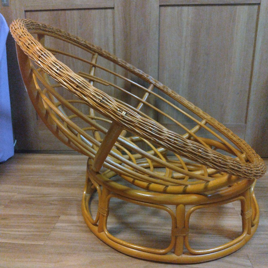バリ風 ラタン リラックスチェア