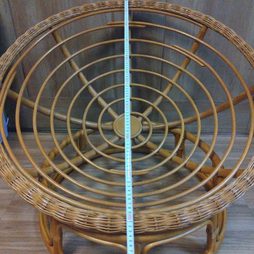 バリ風 ラタン リラックスチェア