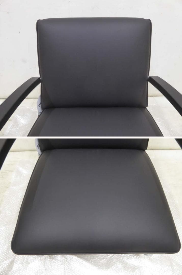未使用品■THONET■定価116万円 S411 本革 チェア オットマンセット