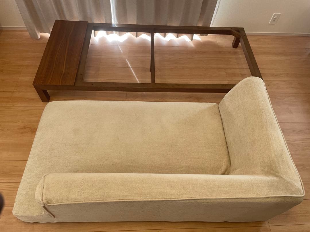 藤栄　ベスパカウチ　サイドテーブル付 きソファー　FIS