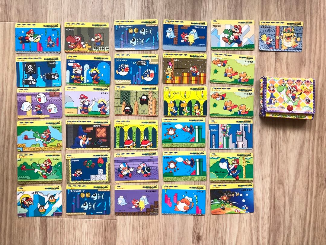 スーパーマリオワールド トップサン カード、BOX - メルカリ