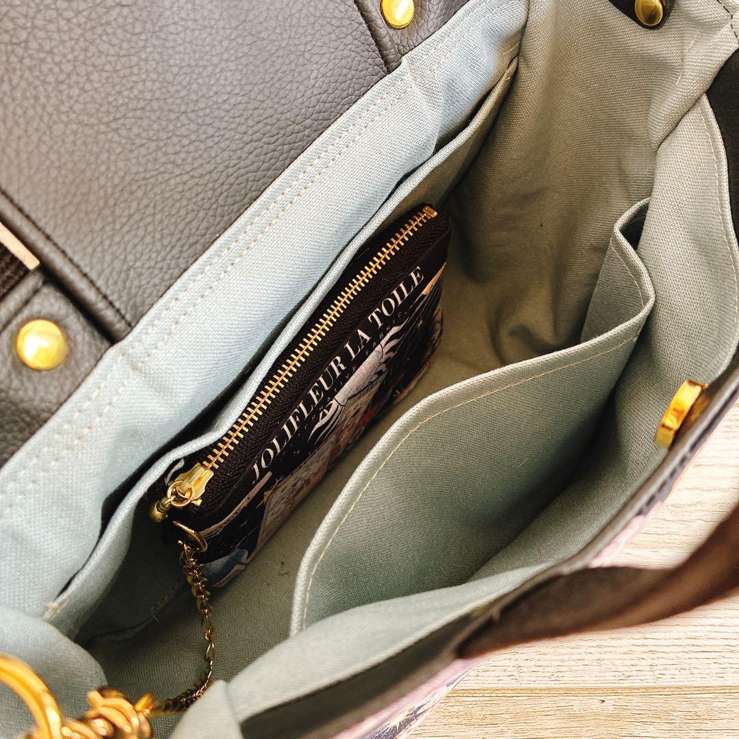 005 ジョリーフルール マイリトルテイラー ラウンドトートバッグ小＆ポーチ