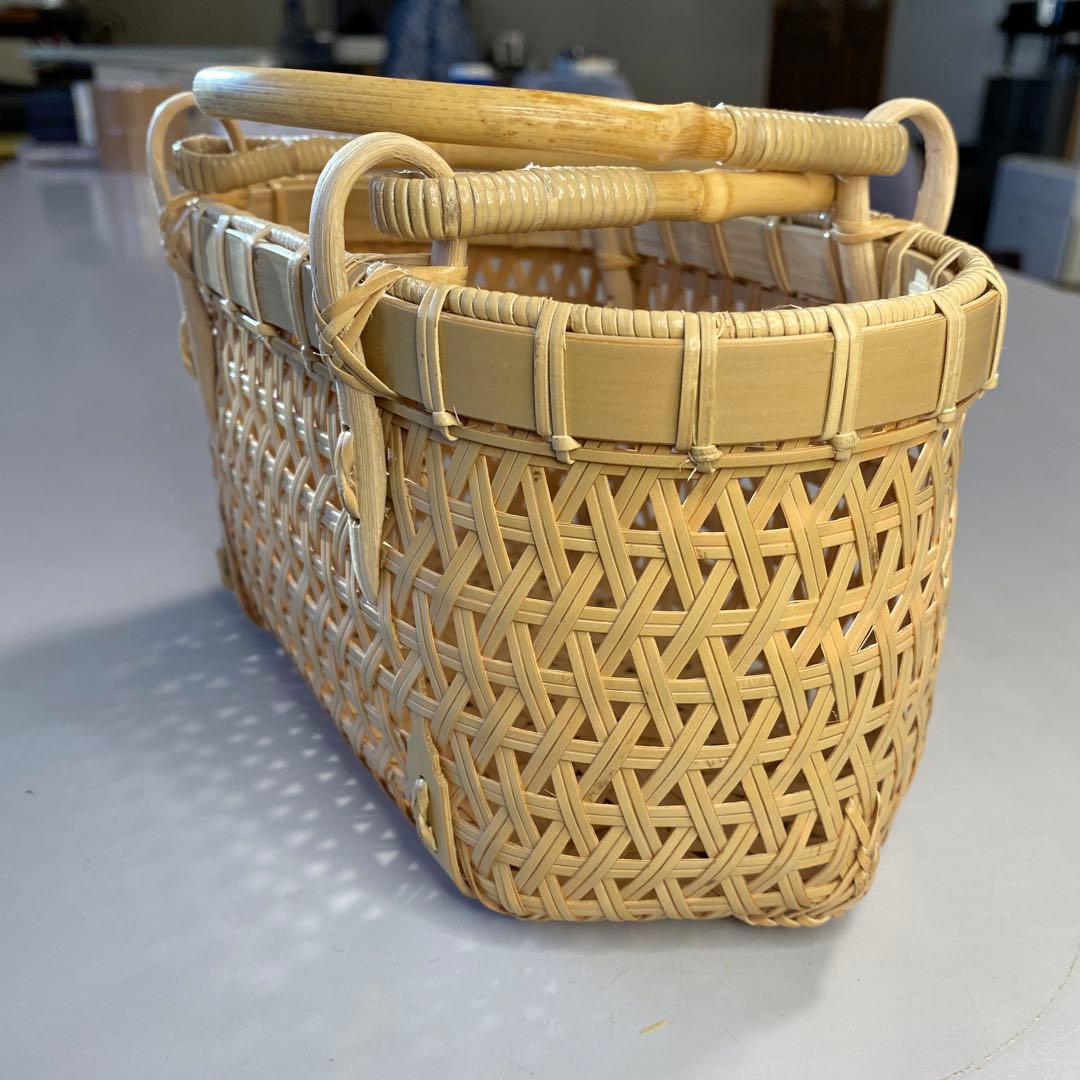 【ハンドメイド】国産竹使用のかごバッグ