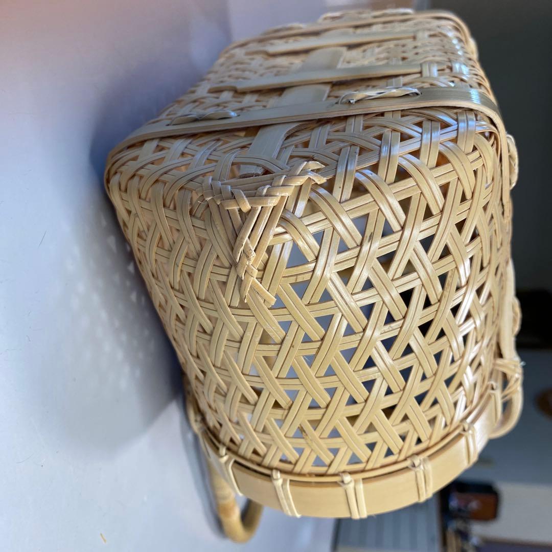【ハンドメイド】国産竹使用のかごバッグ