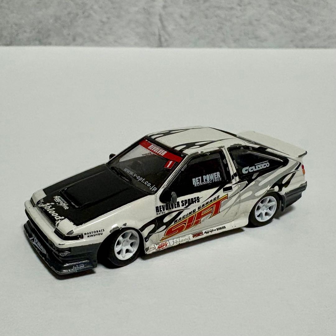 ホットワークス 1/64 シフトAE86トレノ D1グランプリ 植尾勝浩 - メルカリ