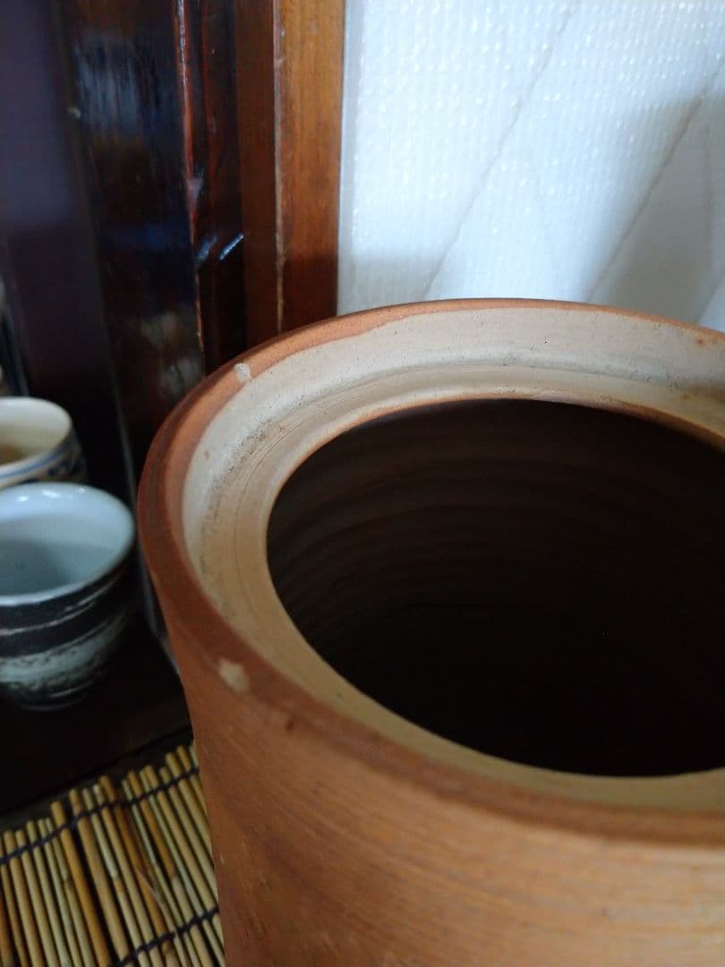 益子焼 水指 茶道.
