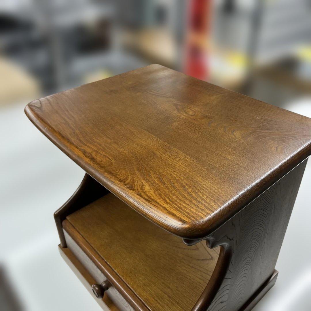 【カリモク】◇ヴィンテージ電話台◆程度良好◇