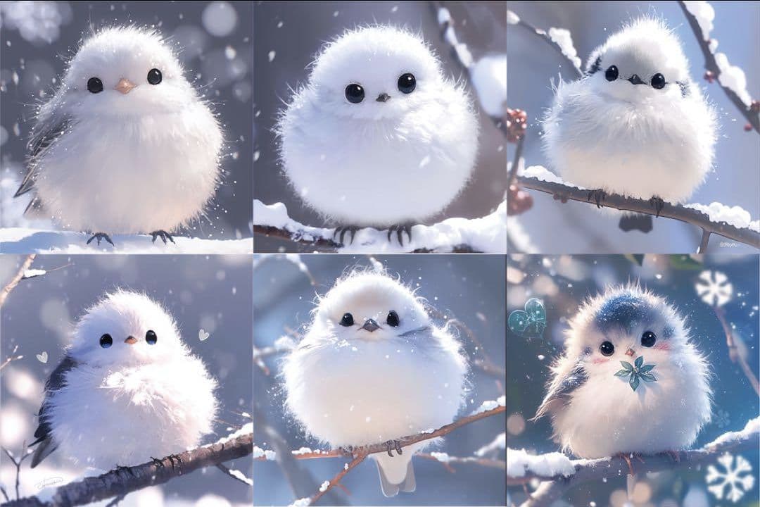 ❀ハンドメイドオーダー用 パネルサンプル❀インコ・シマエナガ