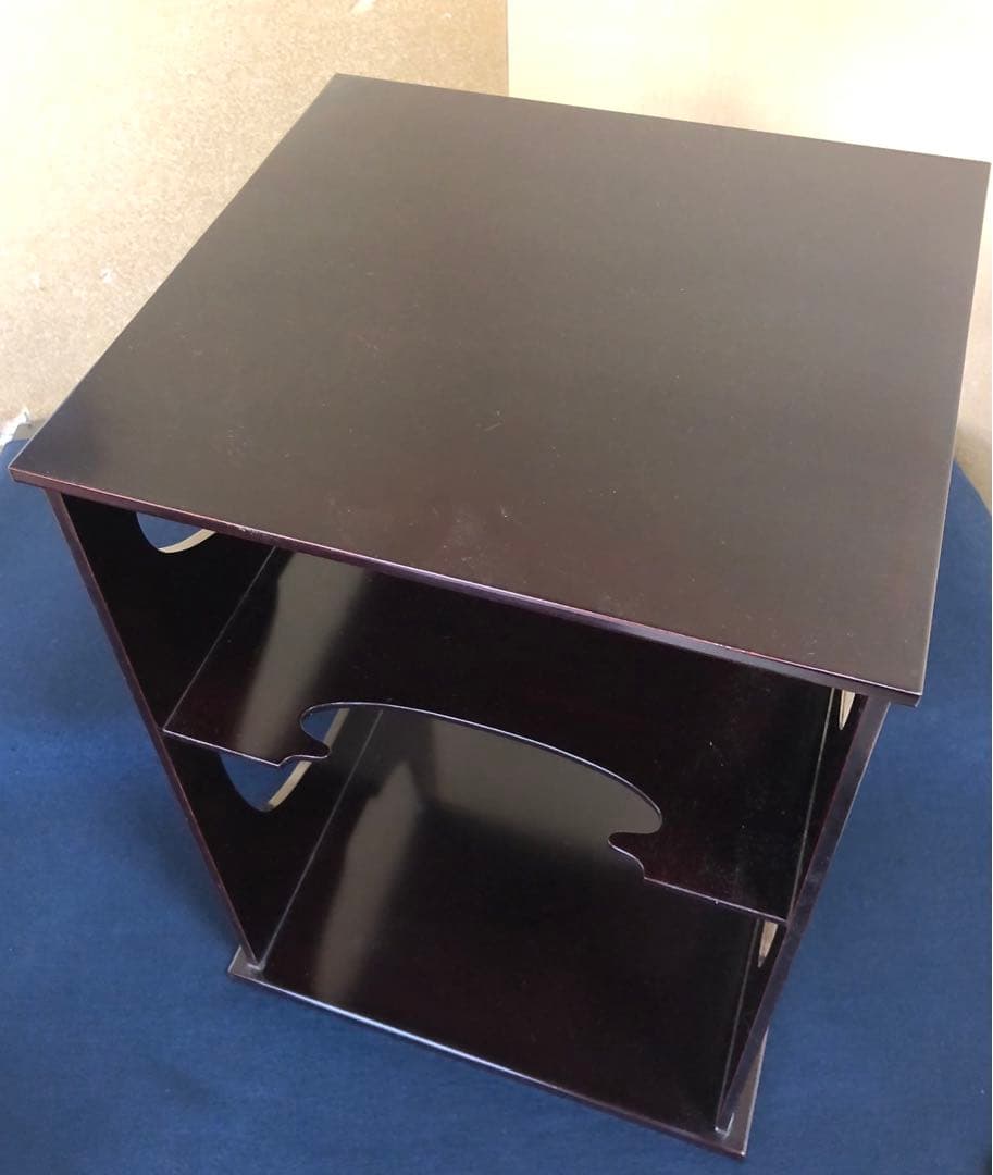 割引❗️《レ》溜塗 武野紹鴎好 水指棚 塗師 川瀬表完作 共箱　251110う5