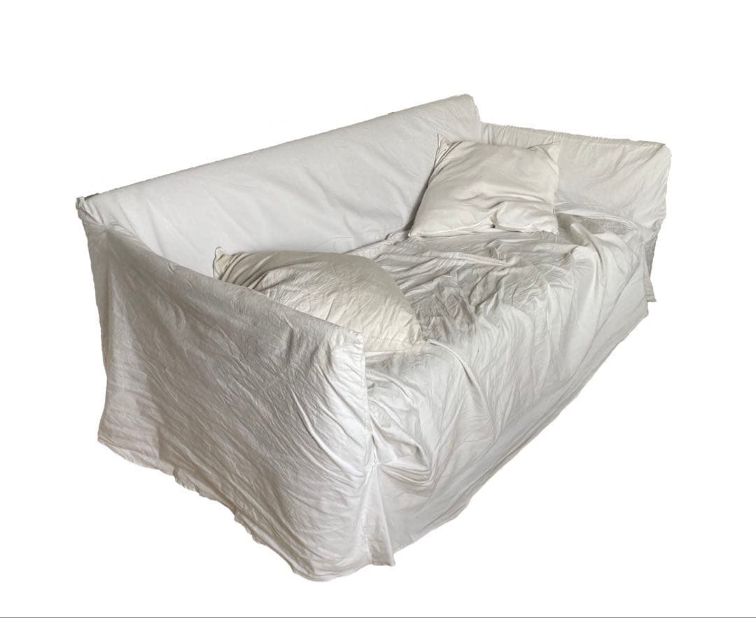 GERVASONI GHOST SOFA 10 LINO BIANCO ソファ