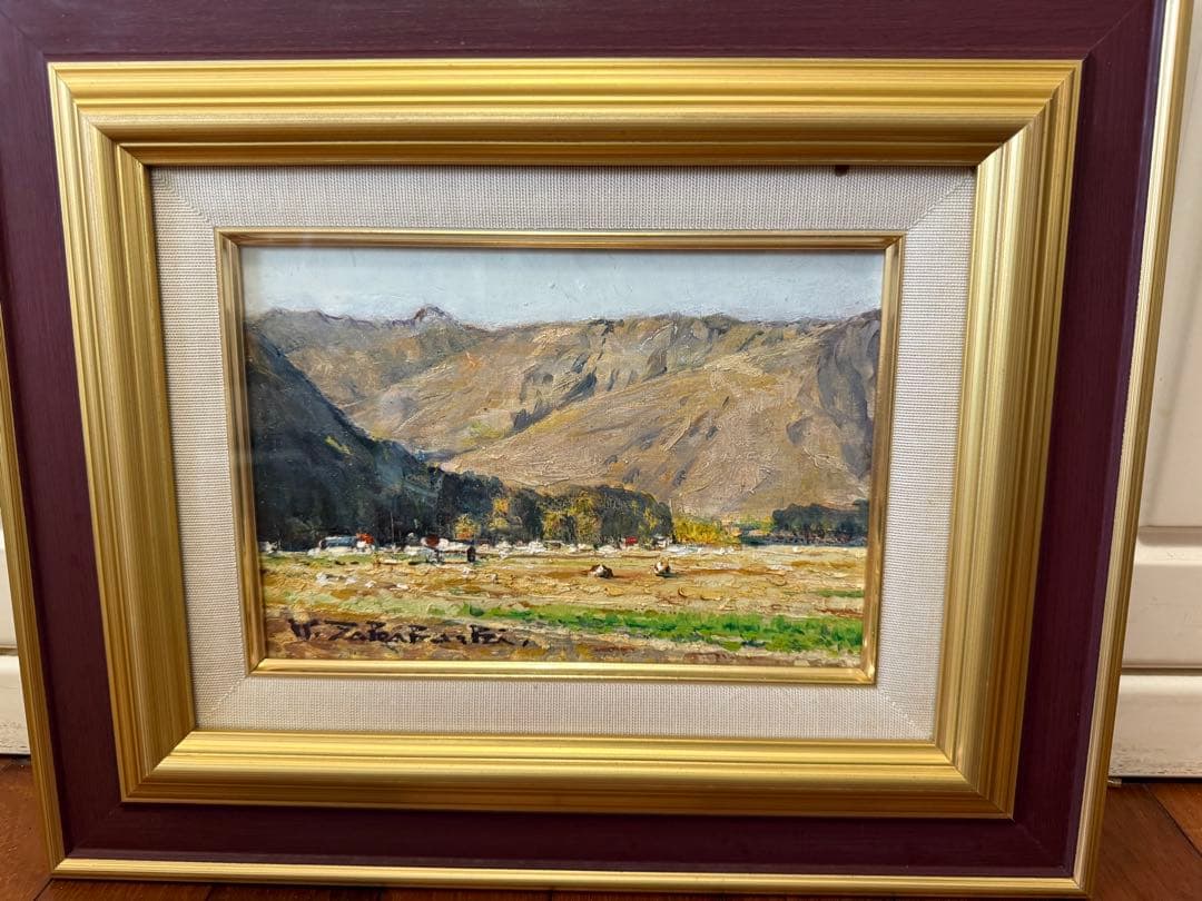 120.「雪の無い白馬」髙橋一善 油絵