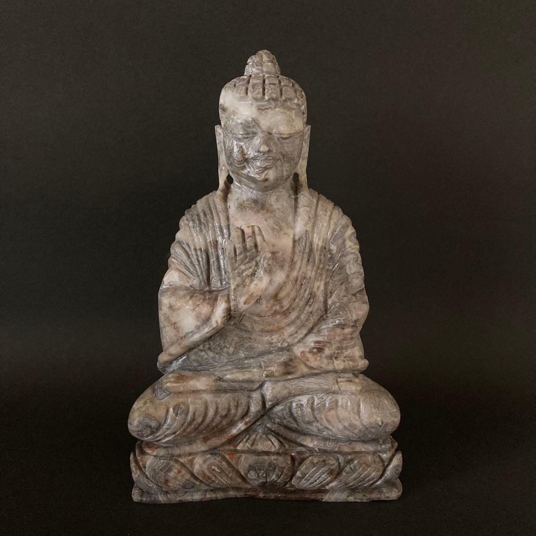 天然石　瑪瑙 仏陀　仏像 1.6kg