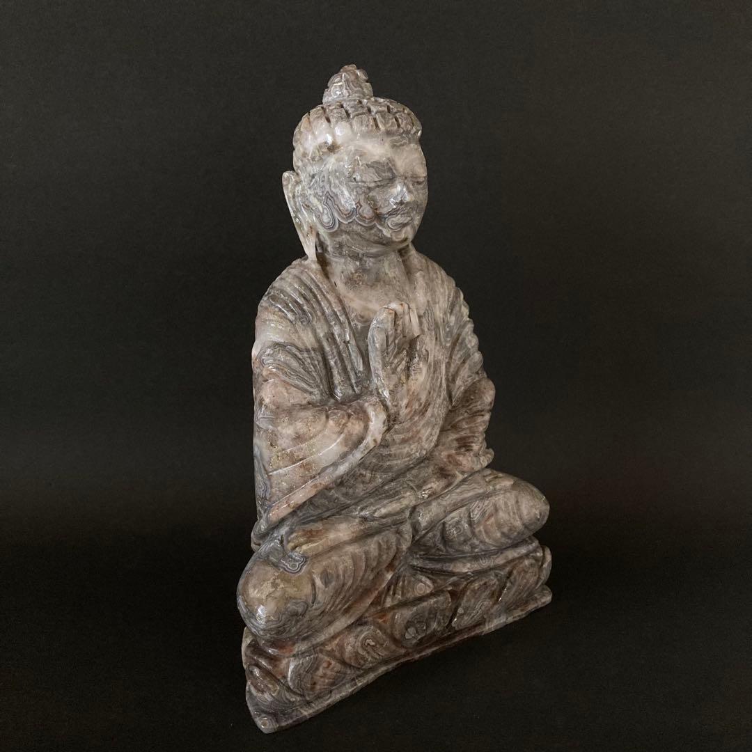 天然石　瑪瑙 仏陀　仏像 1.6kg
