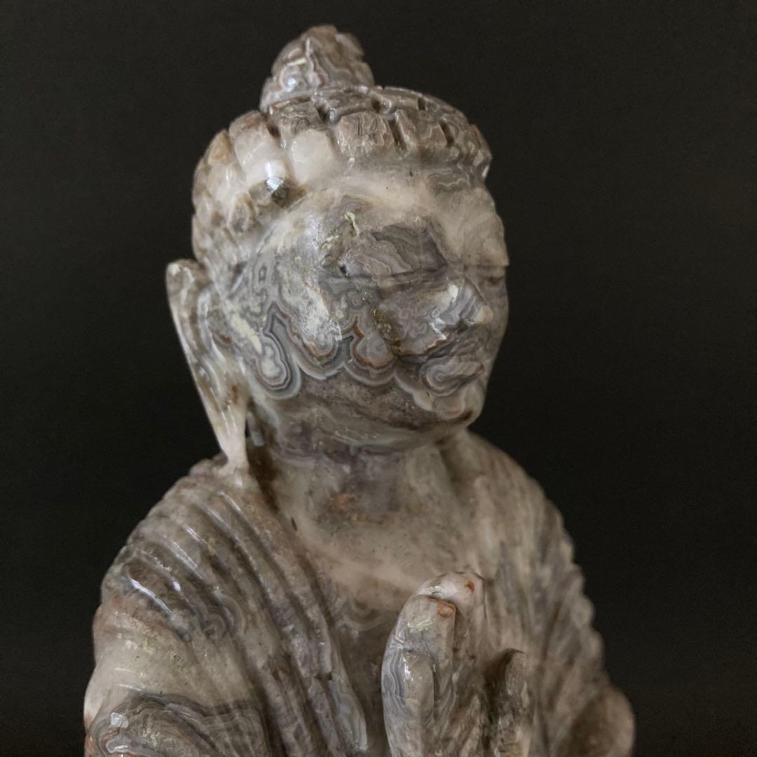 天然石　瑪瑙 仏陀　仏像 1.6kg