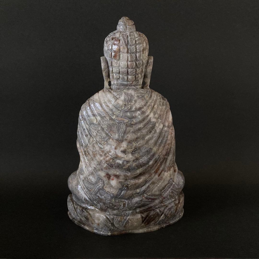 天然石　瑪瑙 仏陀　仏像 1.6kg