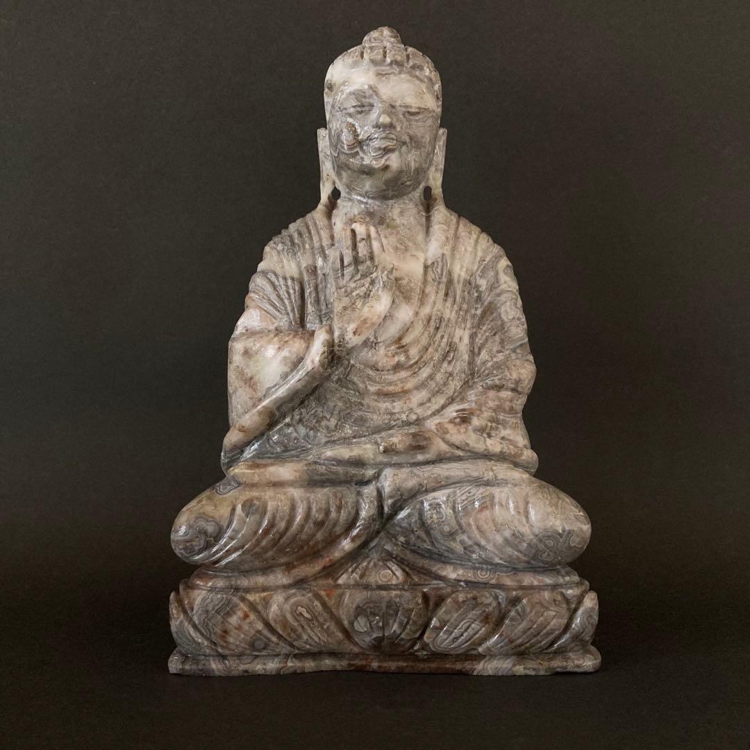 天然石　瑪瑙 仏陀　仏像 1.6kg