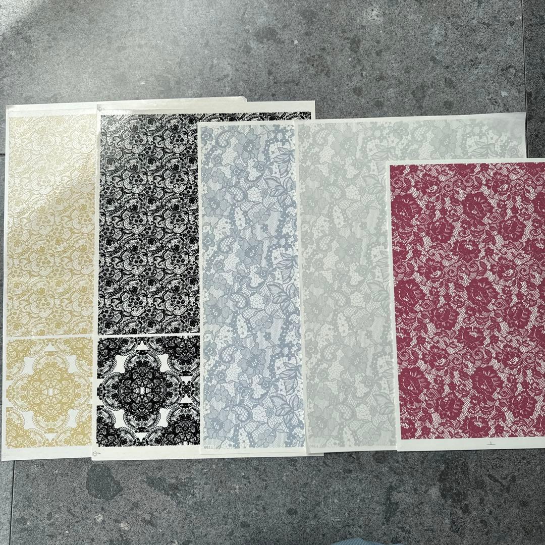 ポーセラーツ転写紙　モロッカン柄他23枚　ヴォーグ社他