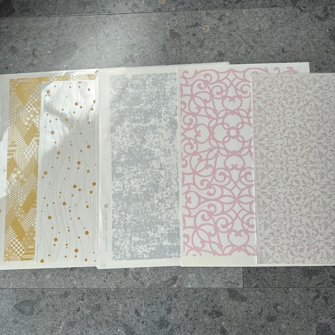 ポーセラーツ転写紙　モロッカン柄他23枚　ヴォーグ社他