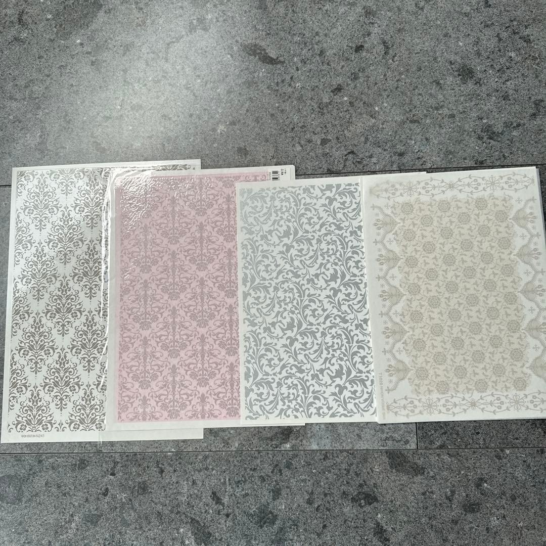 ポーセラーツ転写紙　モロッカン柄他23枚　ヴォーグ社他