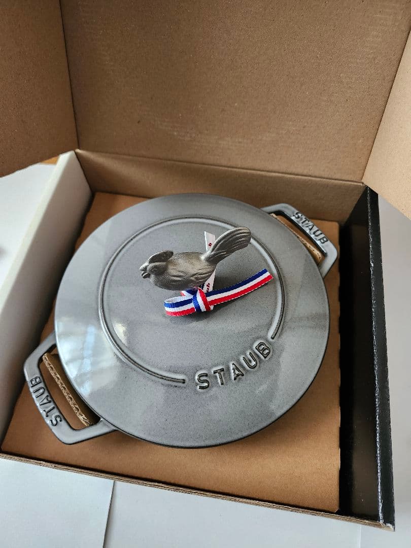 新品未使用　staub　ストウブワナベ　Wa-NABE　L20cm　グレー