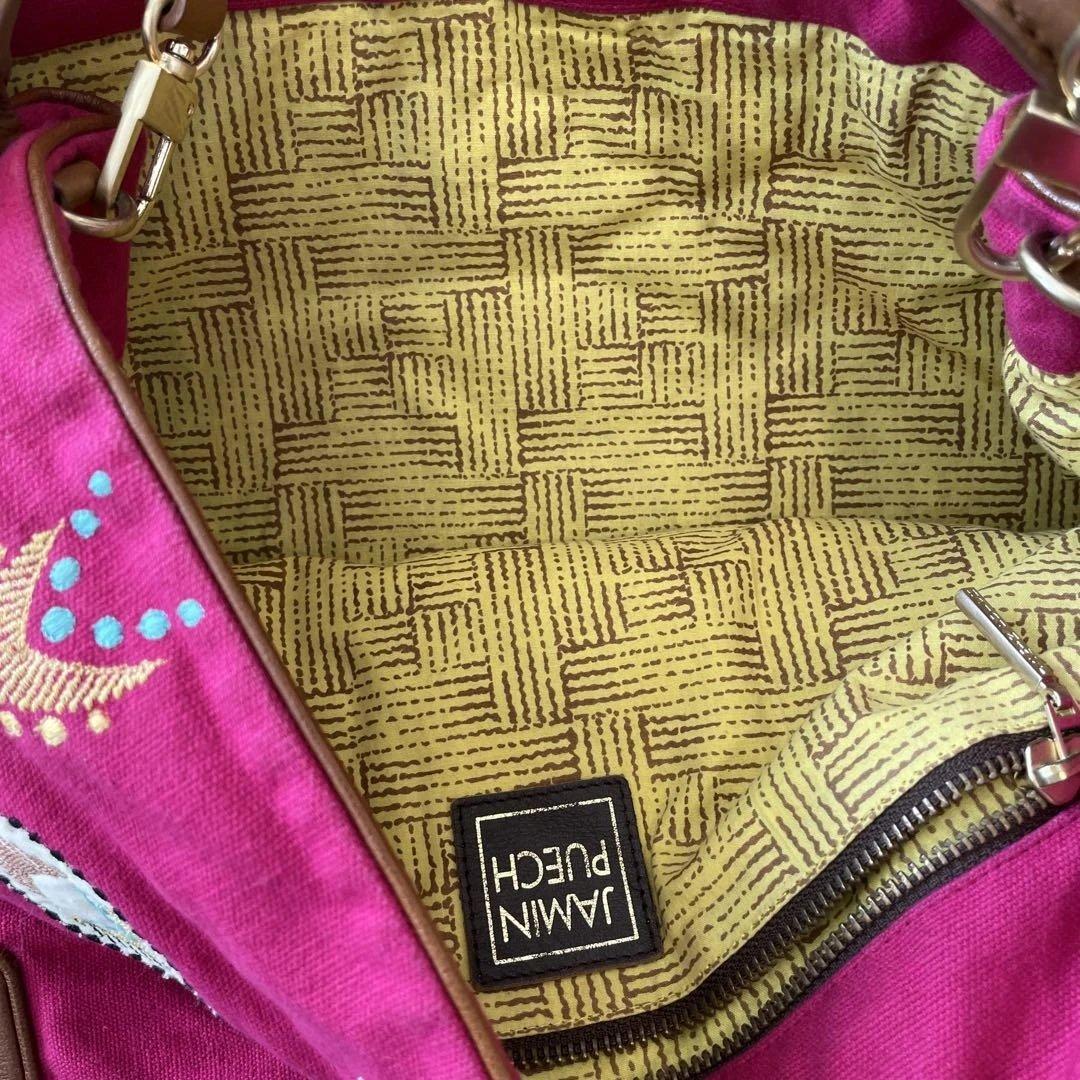 JaminPuech ジャマン 2WAY刺繍バッグ 超美品 - メルカリ