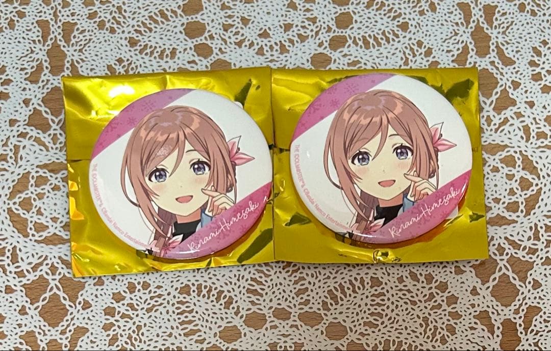 学園アイドルマスター 姫崎莉波 狭山スキー場コラボ 缶バッジ 2点