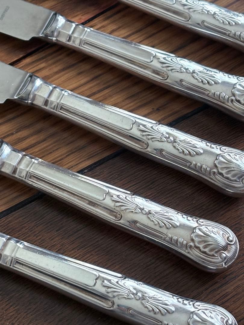 アーサープライス シルバープレート キングスパターン ディナーナイフ6