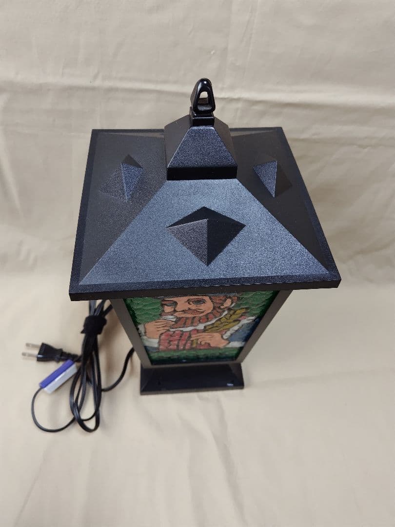 ニッカランタン　ウィスキー ステンドグラス 電気スタンド 昭和レトロ