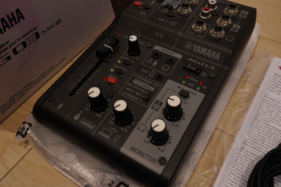 ライブストリーミングミキサー AG03MK2