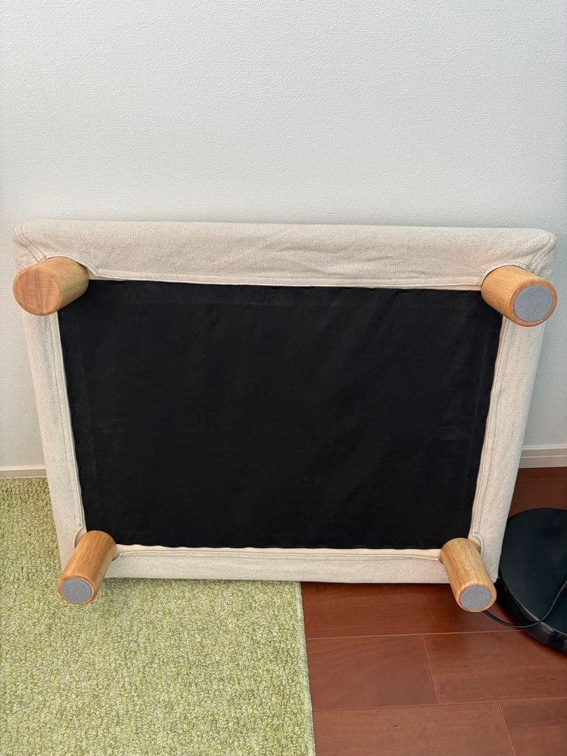 無印良品　オットマン　フェザー・ポケットコイル用カバー付き　脚付き