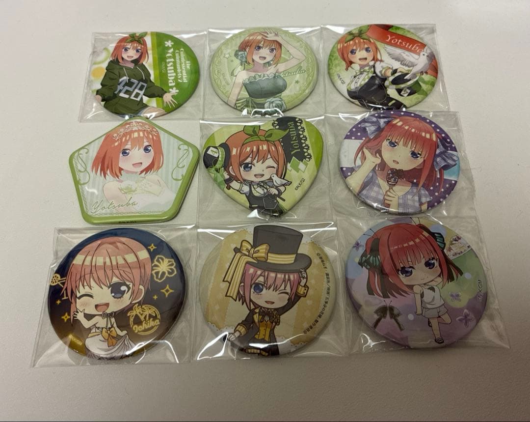 五等分の花嫁 缶バッジ セット 中野一花 中野二乃 中野四葉 - メルカリ