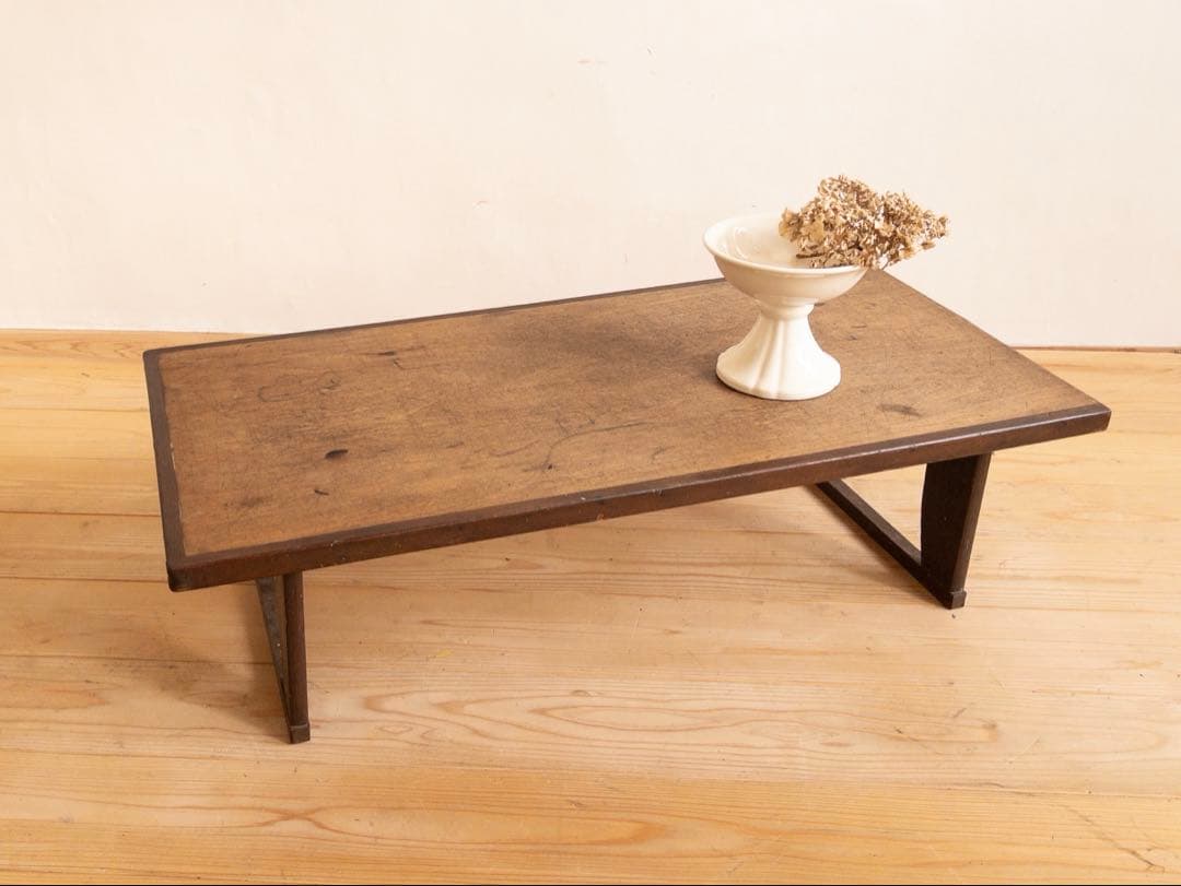 座卓　折りたたみ　木製　横幅88㎝　古道具　古家具　アンティーク　ビンテージ