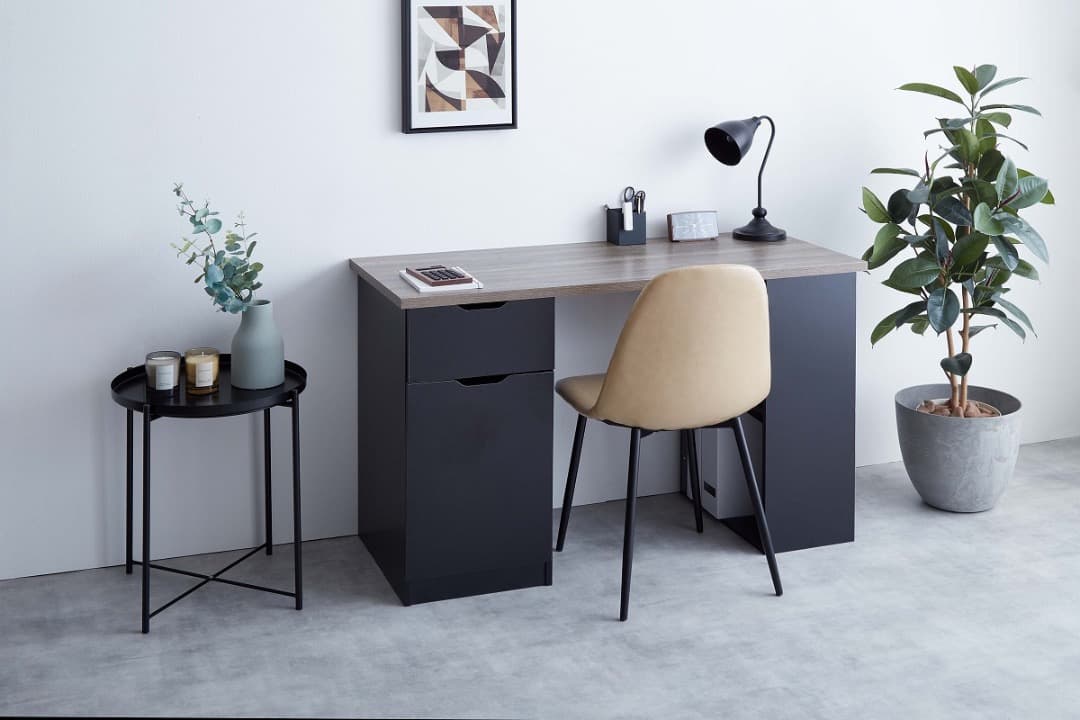 【送料無料】【幅120cm】収納付きデスク 机 引き出し 大容量 学習 事務机