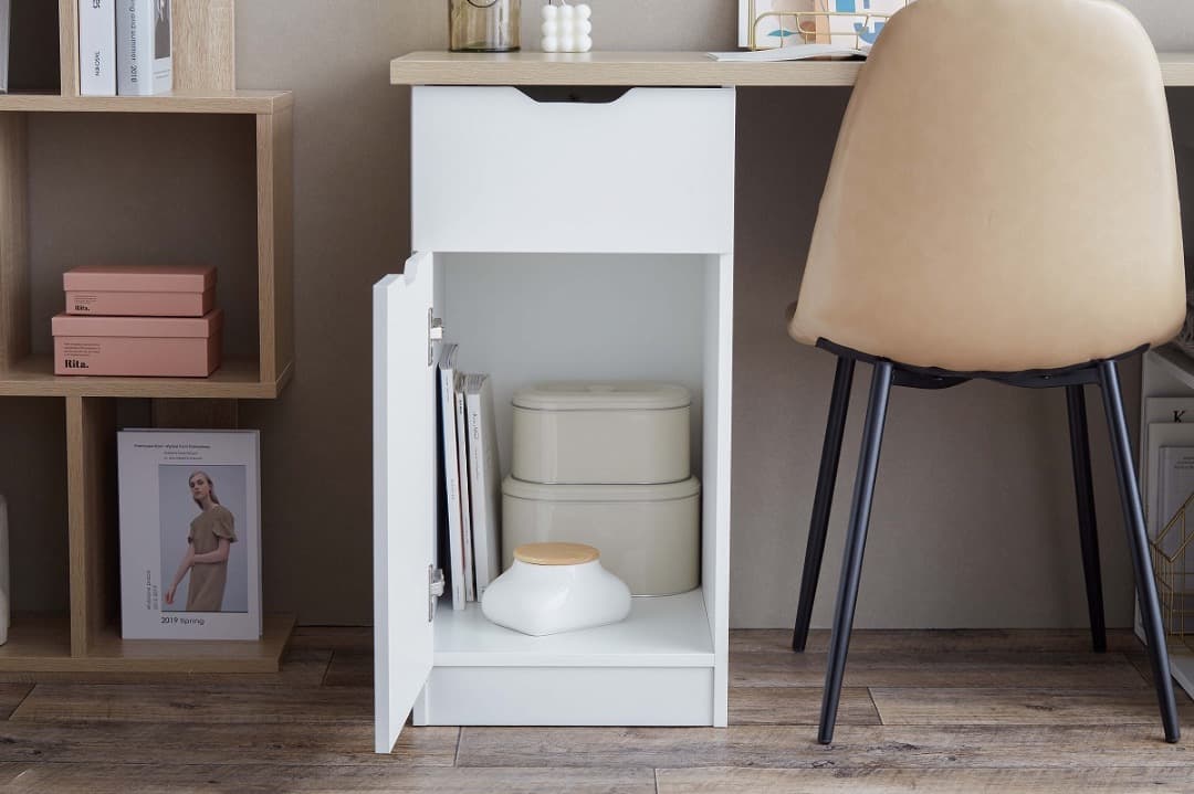 【送料無料】【幅120cm】収納付きデスク 机 引き出し 大容量 学習 事務机