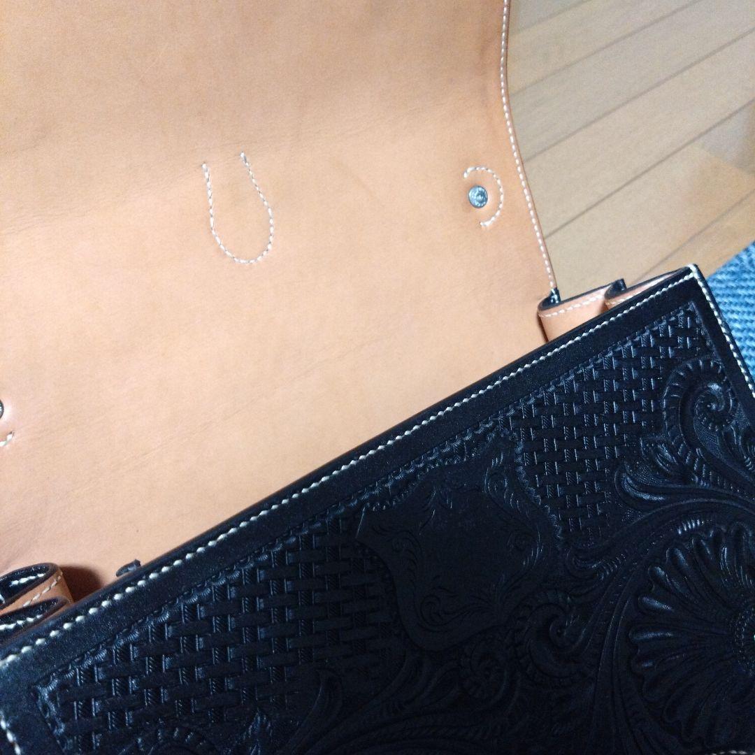 本革、セカンドバッグ、オーダーメイド、柄特殊