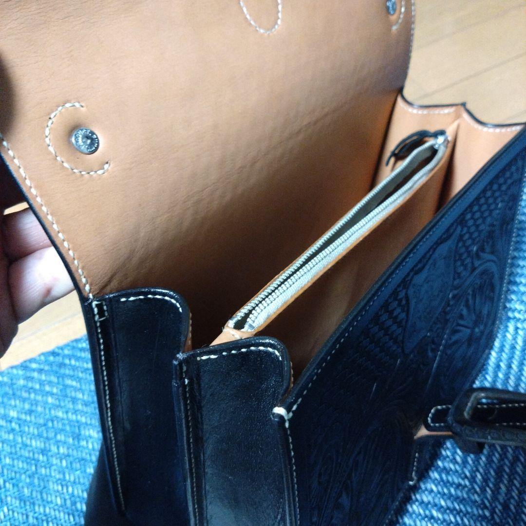 本革、セカンドバッグ、オーダーメイド、柄特殊
