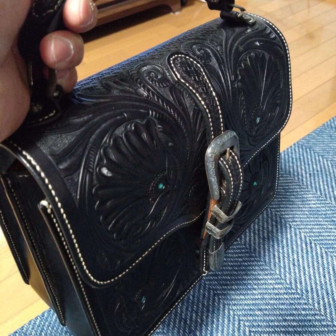 本革、セカンドバッグ、オーダーメイド、柄特殊