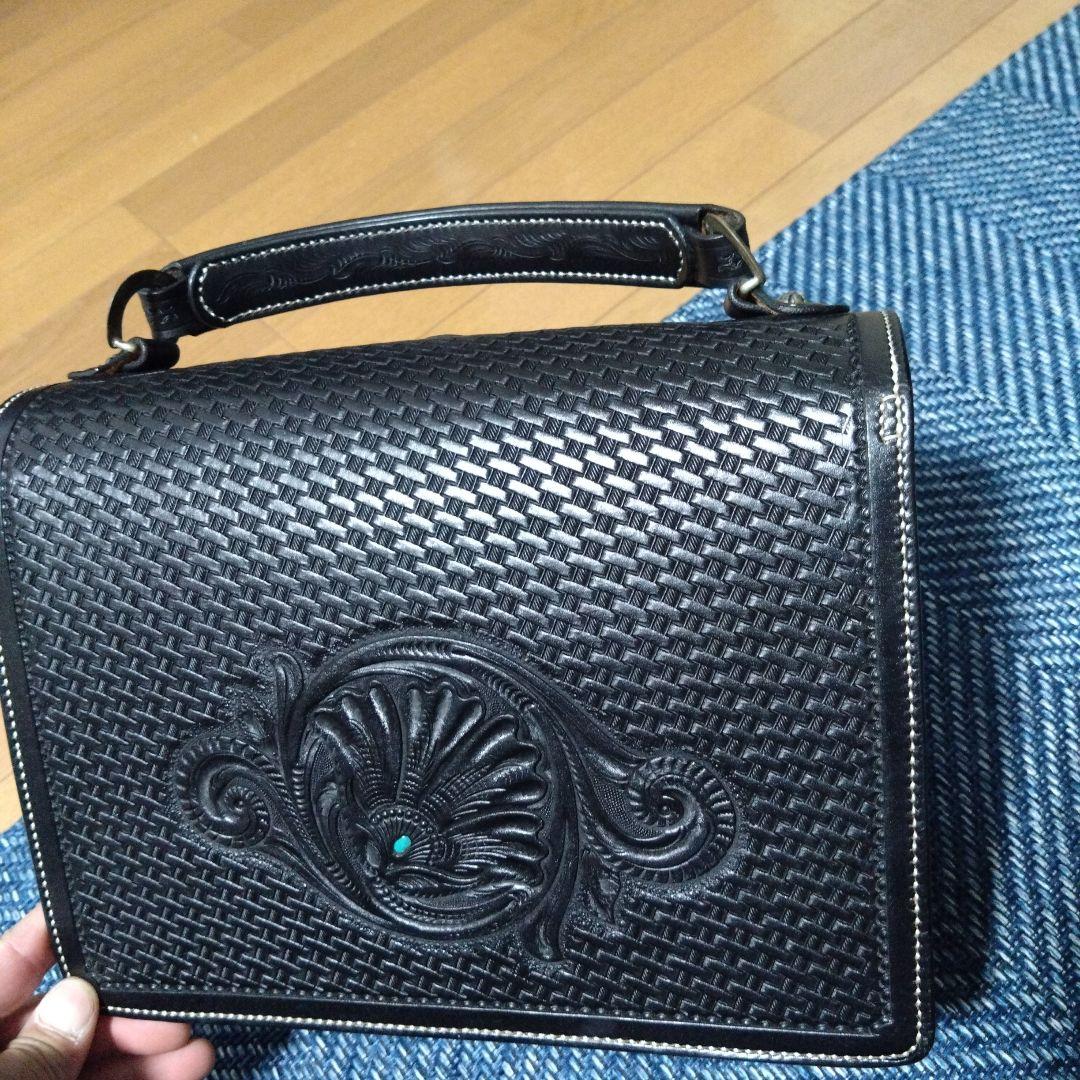 本革、セカンドバッグ、オーダーメイド、柄特殊