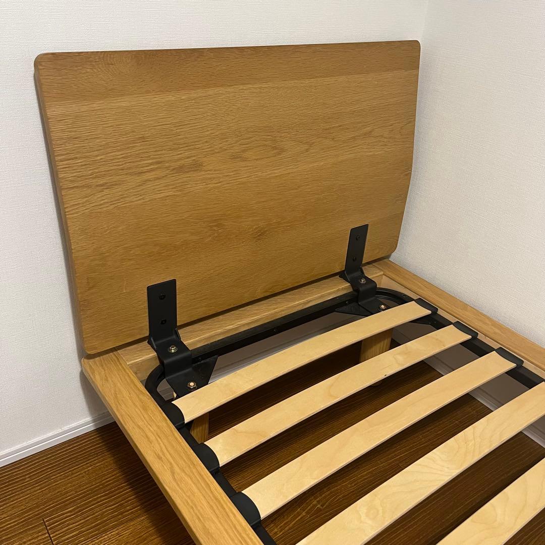 無印良品 木製ベッドフレーム スモールサイズ オーク材