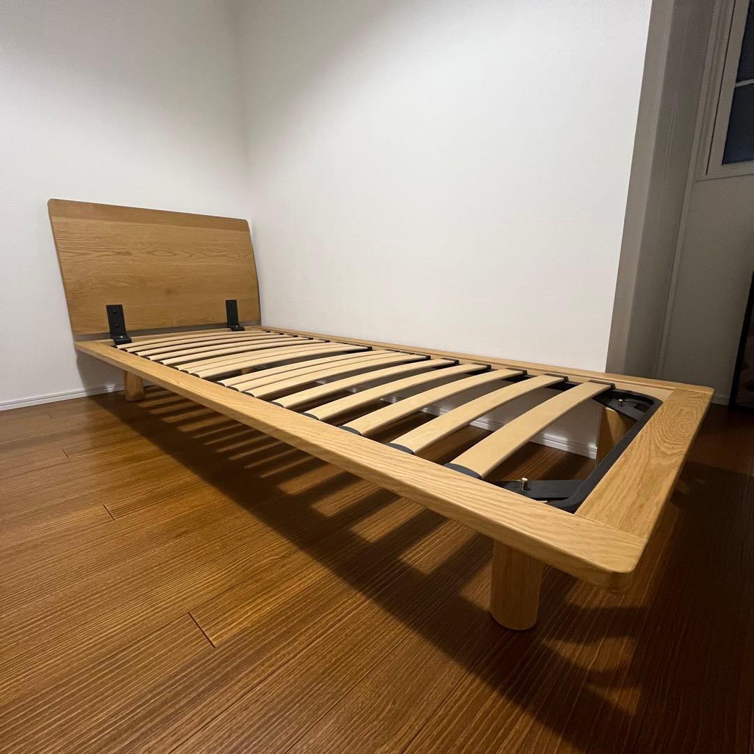 無印良品 木製ベッドフレーム スモールサイズ オーク材