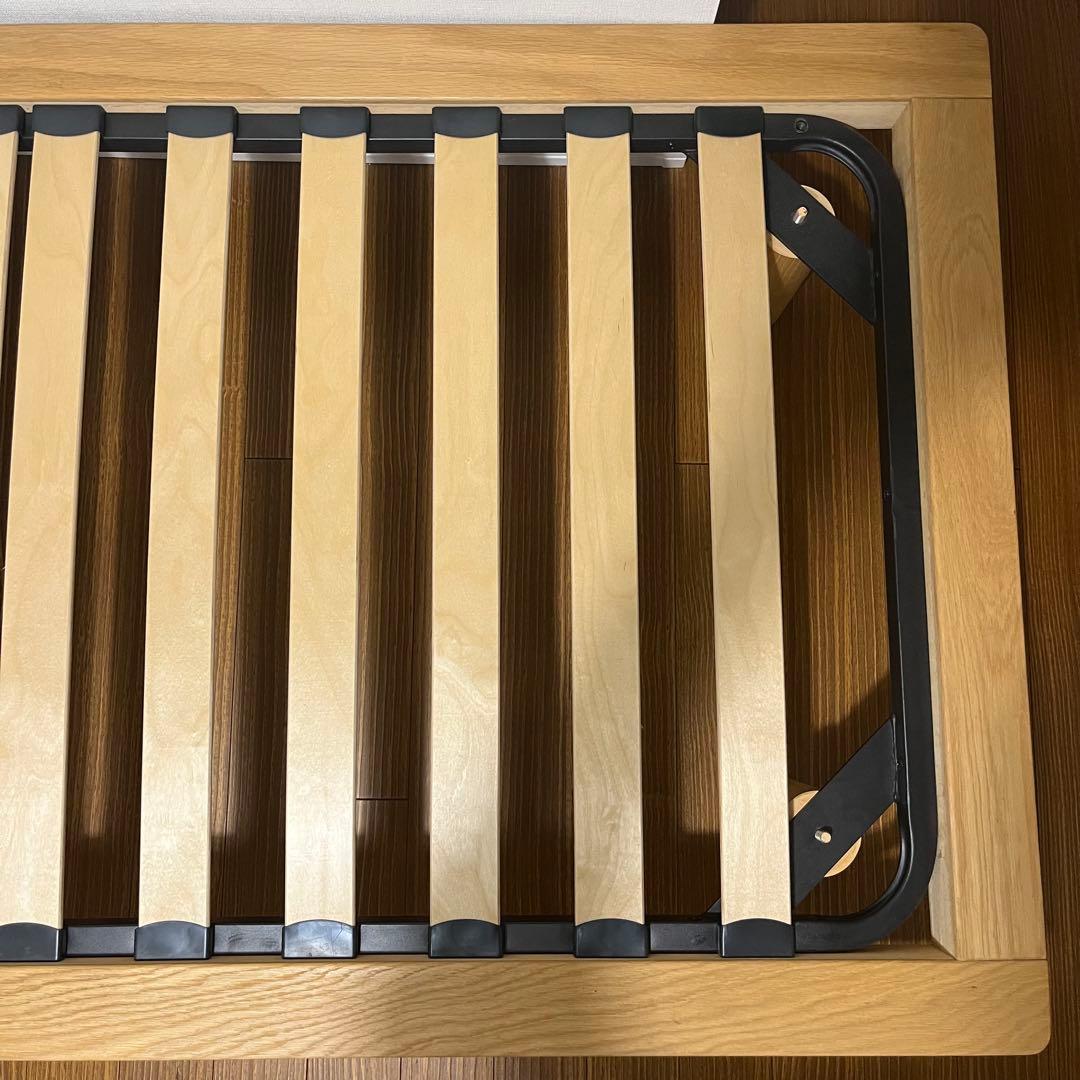 無印良品 木製ベッドフレーム スモールサイズ オーク材