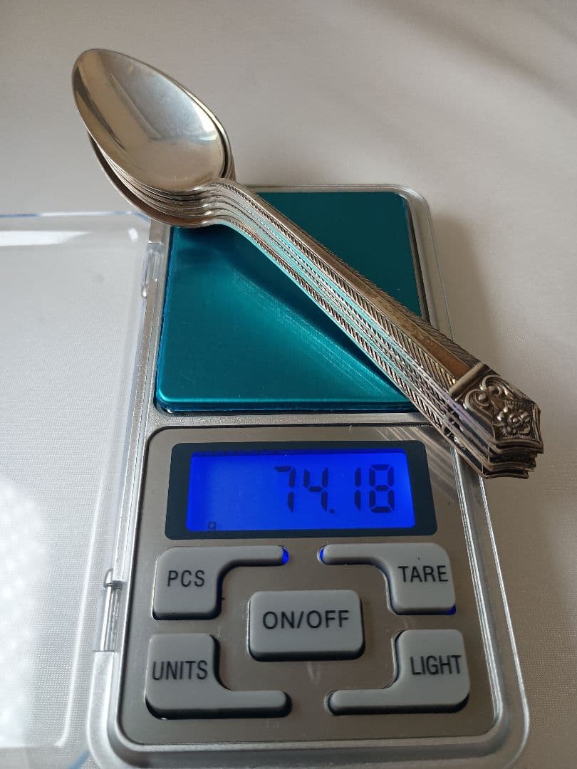 銀製スプーンセット 74.18g