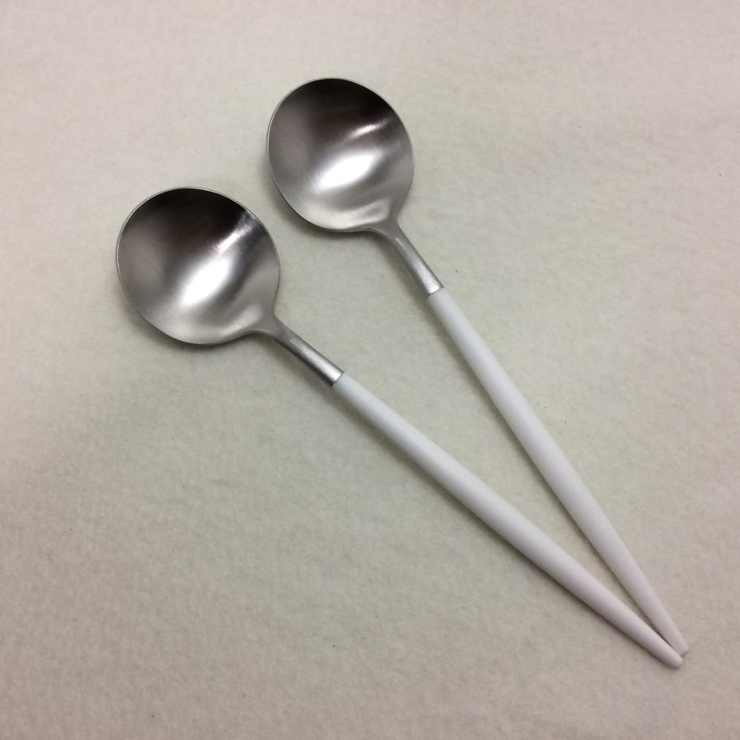 セール価格　クチポール　GOA　ホワイト＆シルバー　ディナー３種+レスト×各２