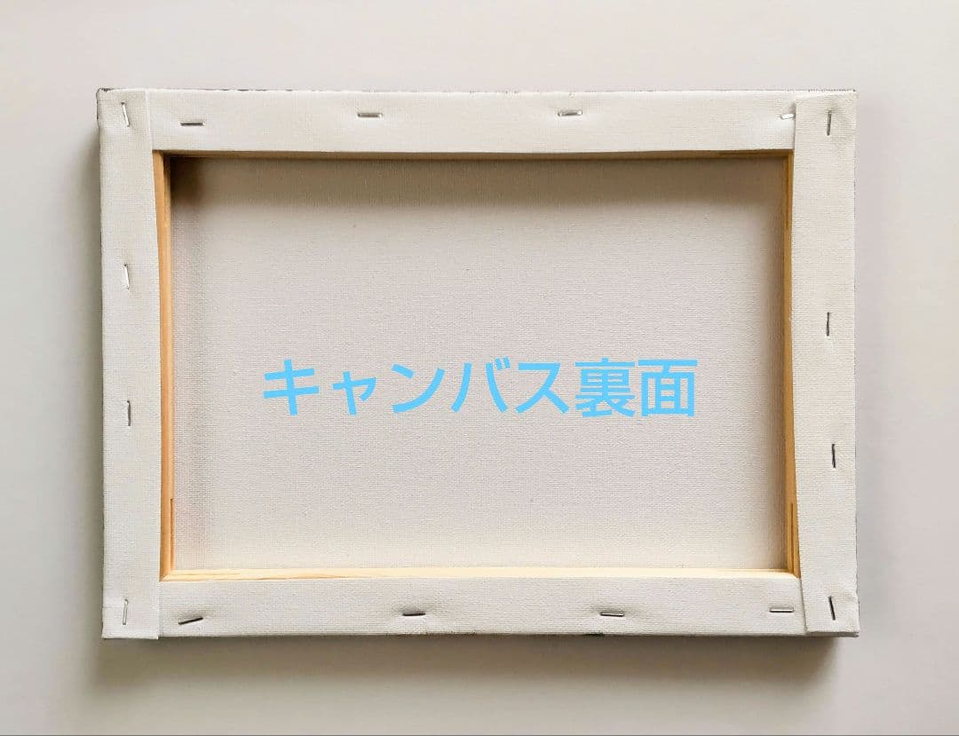 絵画 原画『かもね』キャンバス(F4号) 真作 一点物 ふくろう 花 幸せ