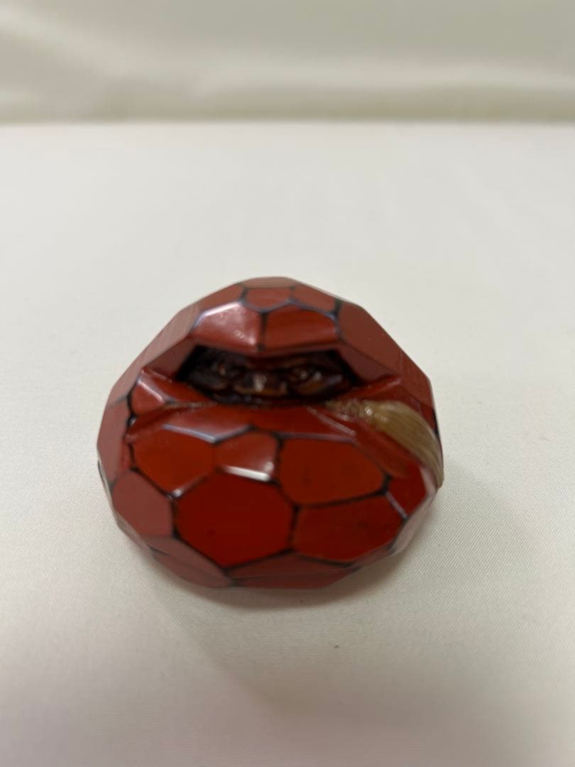 茶道具 讃岐一刀彫宗家 山中象堂 達磨 だるま 置物 香合 漆 手造り