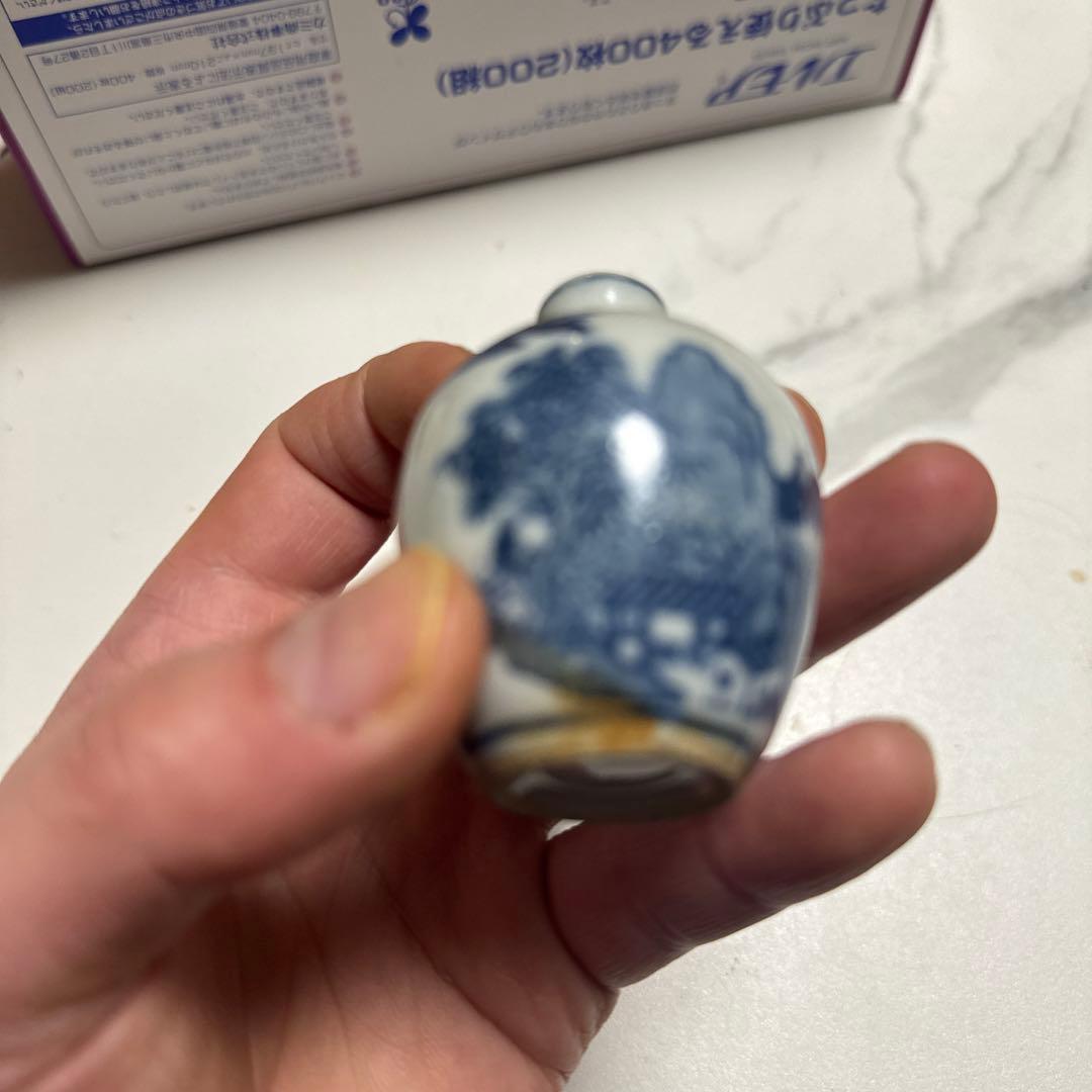 青花 小瓶 鼻煙壺
