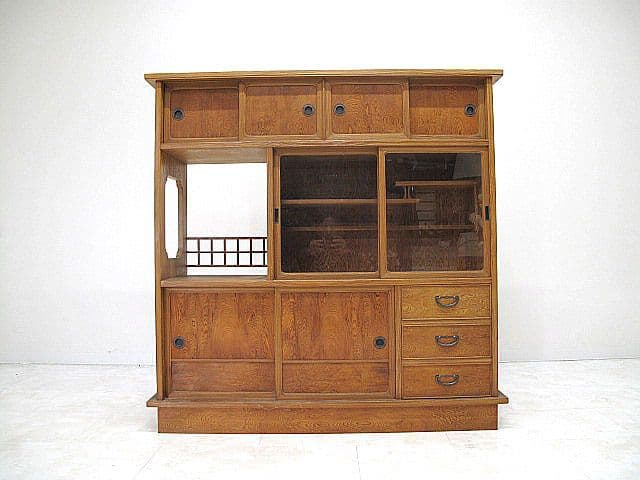 美品　屋久杉茶棚　 茶タンス/茶箪笥/飾り棚/サイドボード/リビングボード