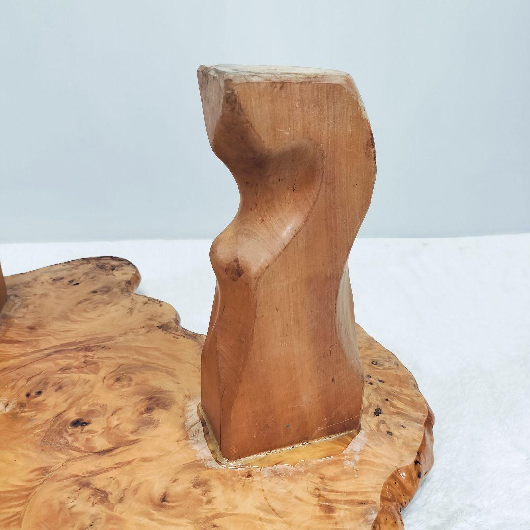 【一点物】天然 木の根テーブル 座卓 センターテーブル 無垢材 厚み6.5cm